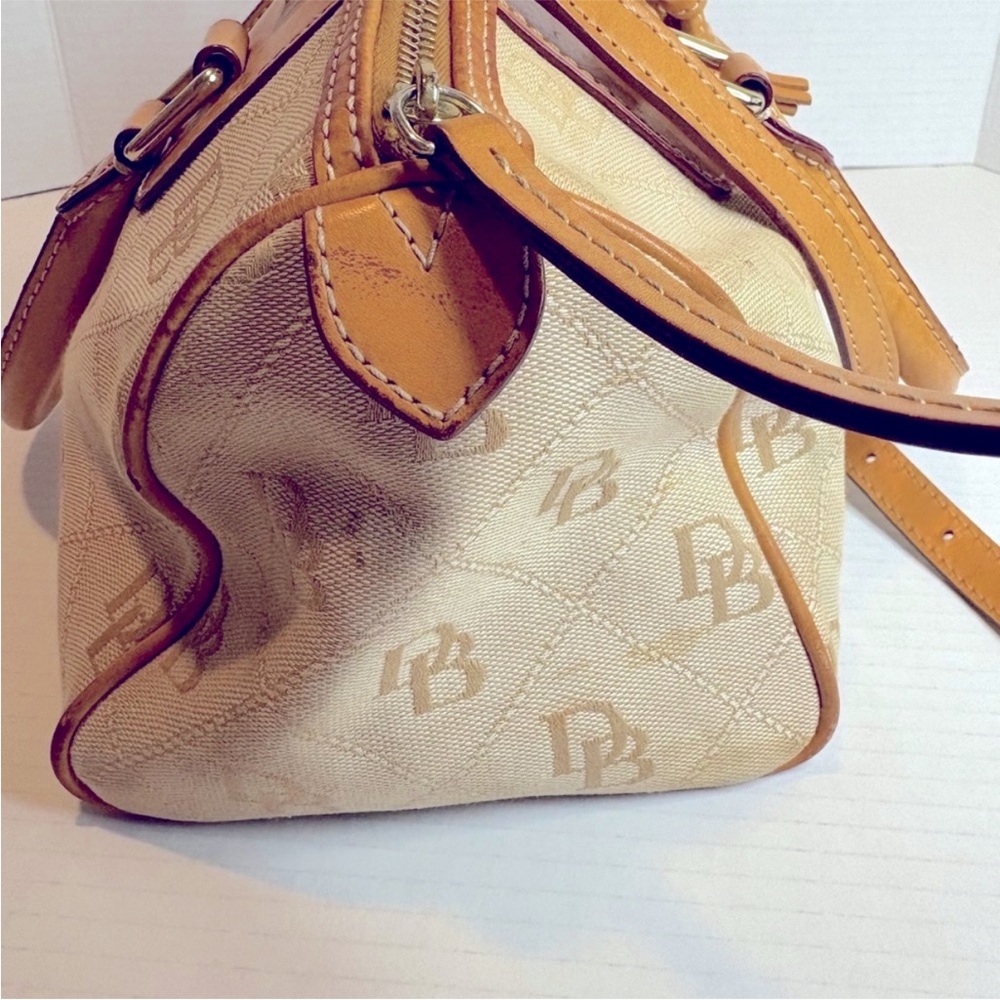 Dooney & Bourke Beige and Tan Satchel - Picture 6 of 13